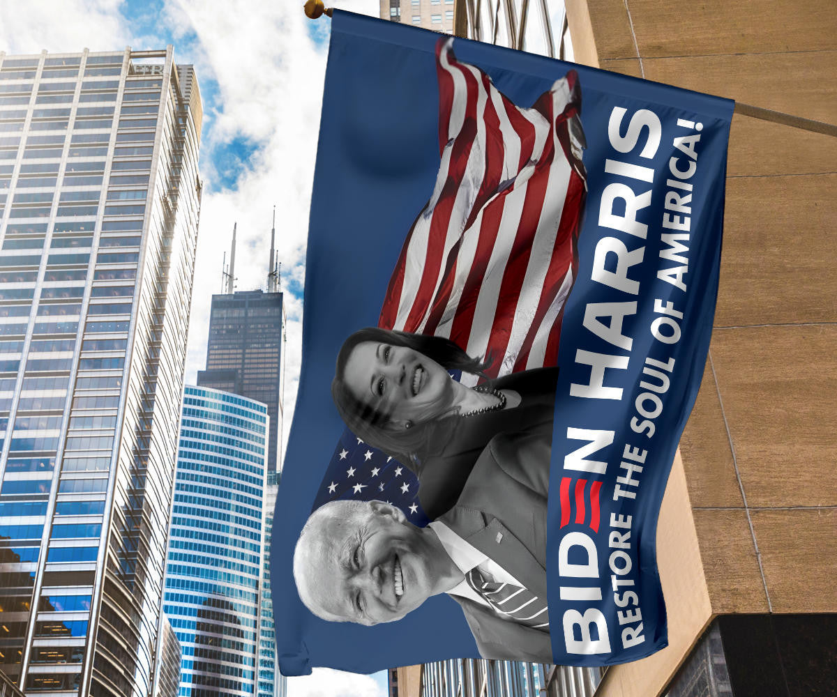 Biden Harris 2024 Flag Restore The Soul Of America Biden Harris Store