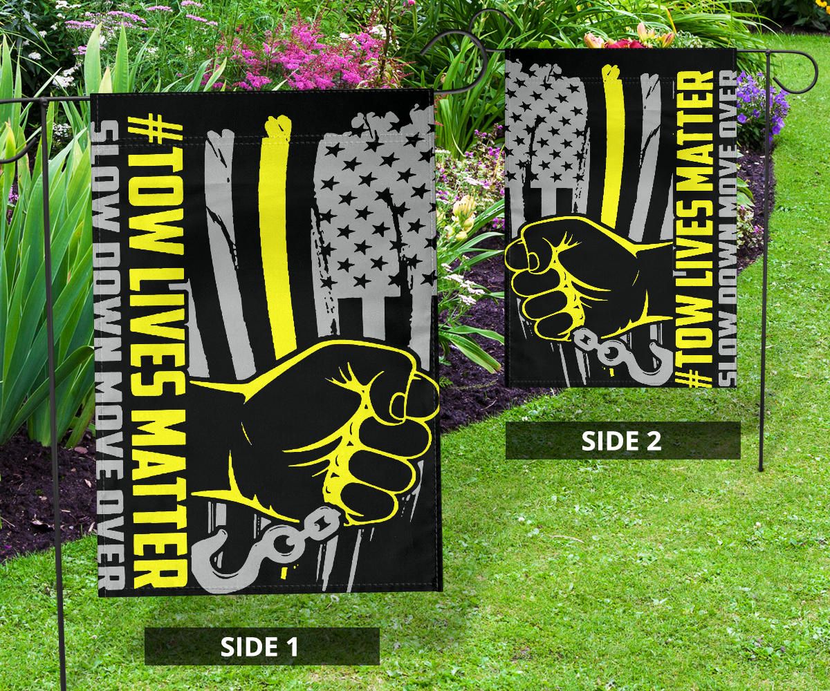 Thin Yellow Line Flag Tow Lives Matter Move Over Slow Down Flag For Indoor Outdoor Home Decor