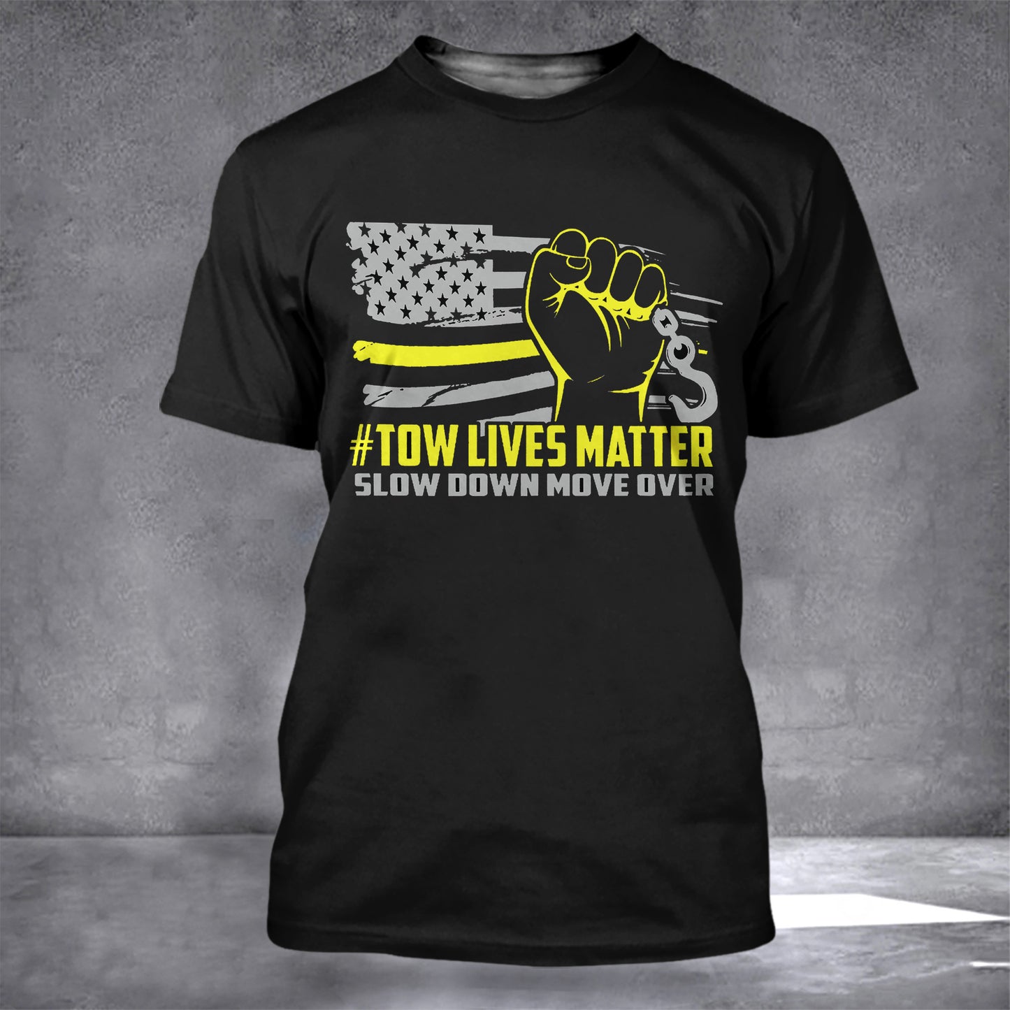 Thin Yellow Line Flag Tow Lives Matter Move Over Slow Down Flag For Indoor Outdoor Home Decor