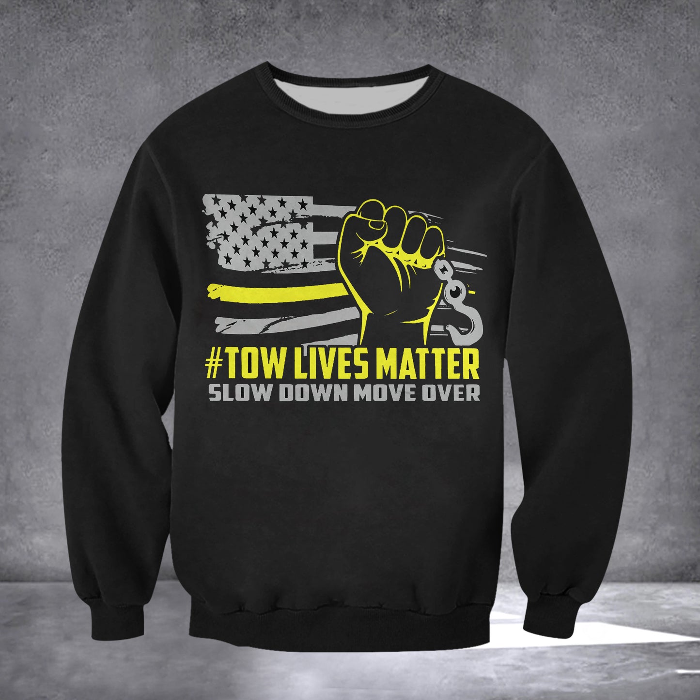 Thin Yellow Line Flag Tow Lives Matter Move Over Slow Down Flag For Indoor Outdoor Home Decor