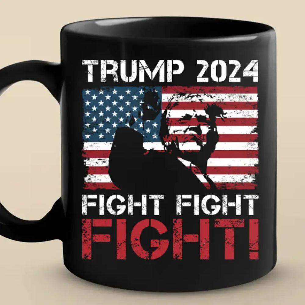 Trump Will Survive To Fight For America - Trump Election Black Mug