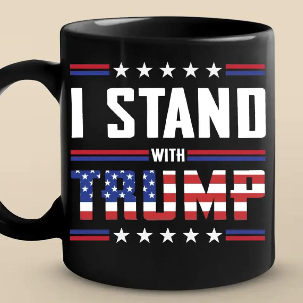 I Stand With Trump - Trump Election Black Mug