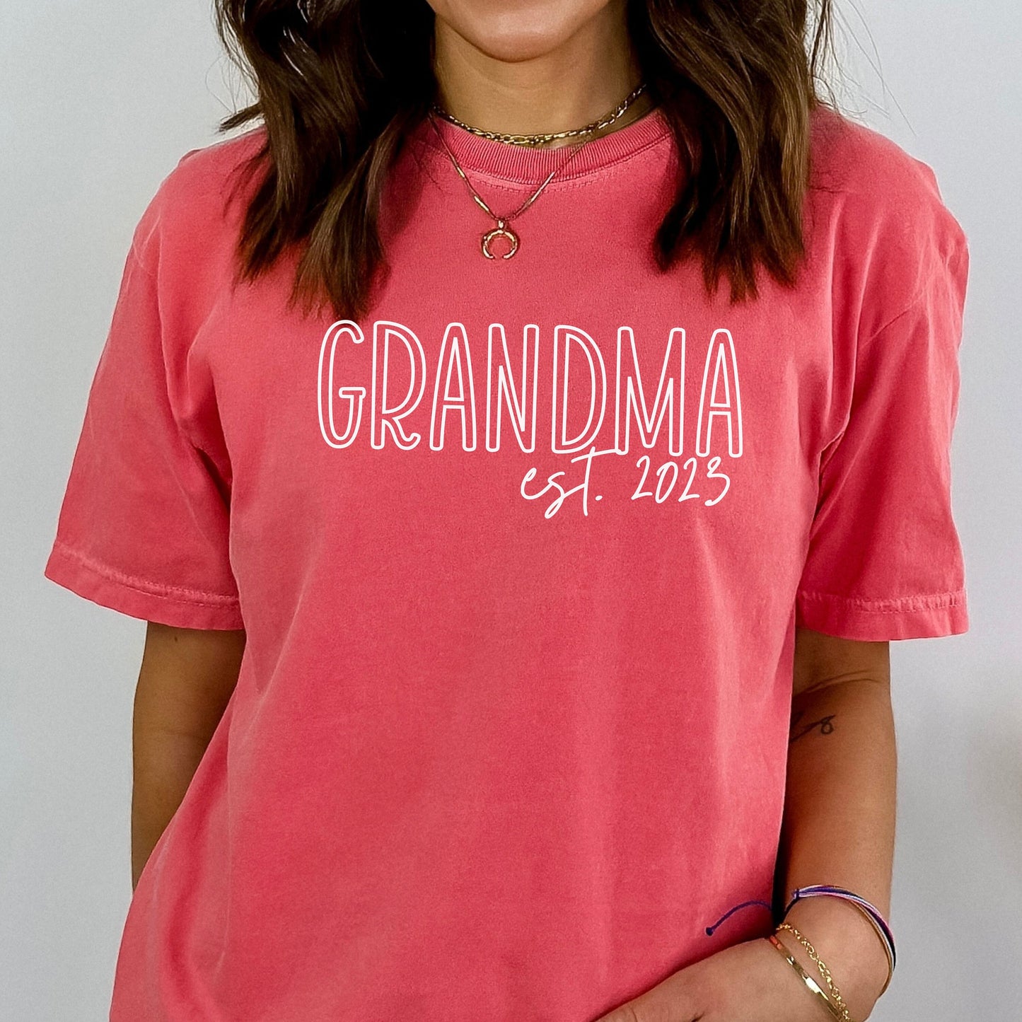 Custom Grandma Shirt, personalized grandma tshirt, Mother's day gift, Gift for new grandma