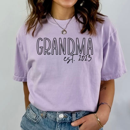 Custom Grandma Shirt, personalized grandma tshirt, Mother's day gift, Gift for new grandma