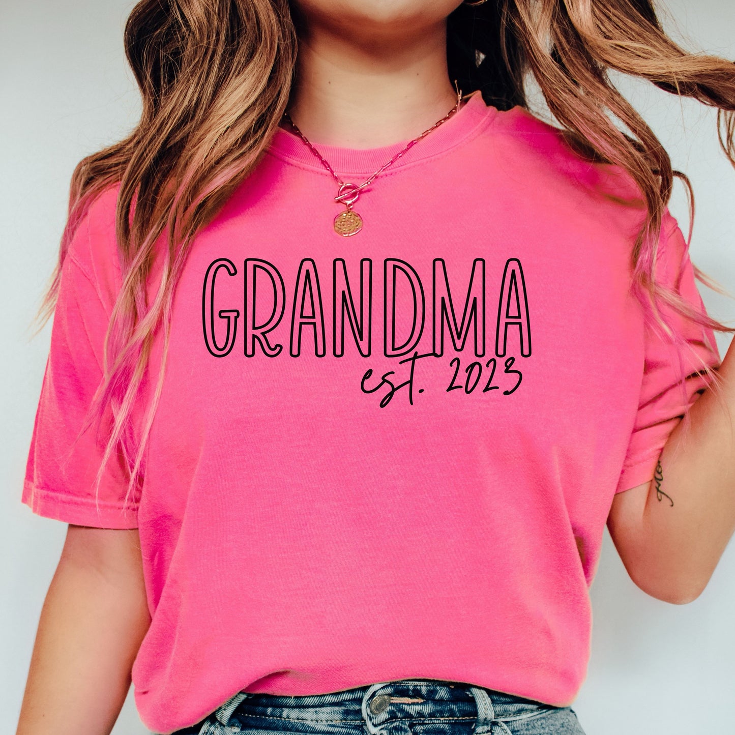 Custom Grandma Shirt, personalized grandma tshirt, Mother's day gift, Gift for new grandma