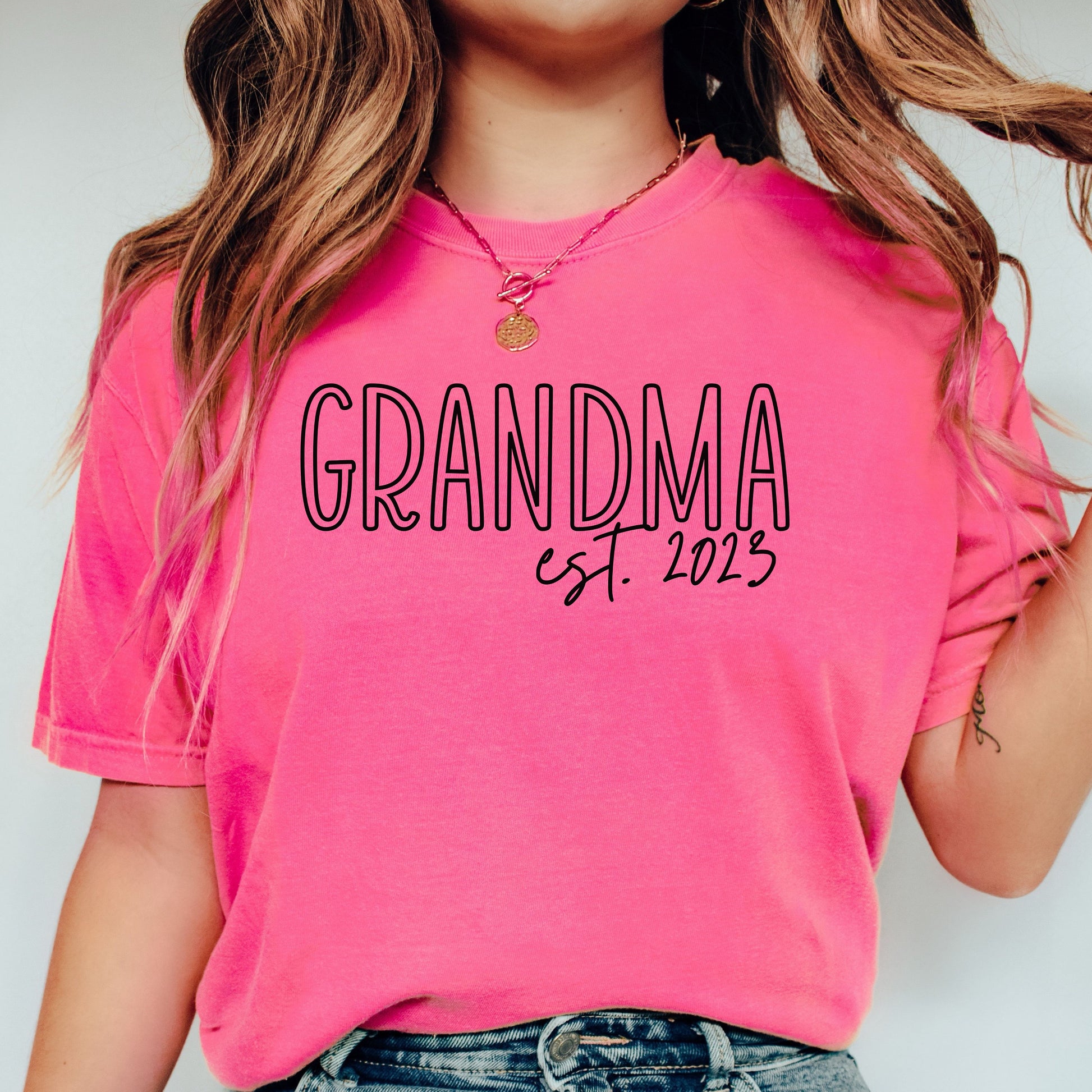 Custom Grandma Shirt, personalized grandma tshirt, Mother's day gift, Gift for new grandma