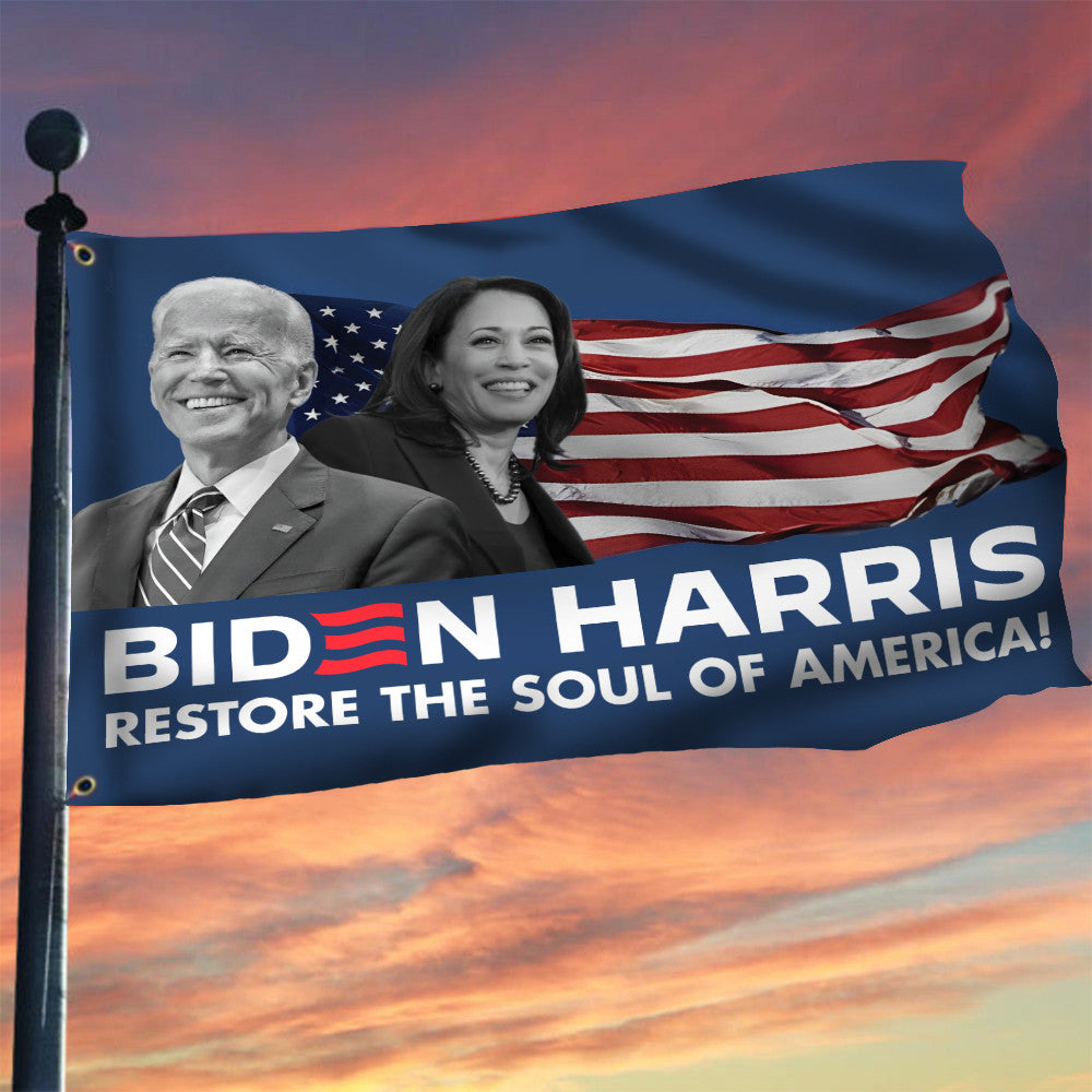 Biden Harris 2024 Flag Restore The Soul Of America Biden Harris Store