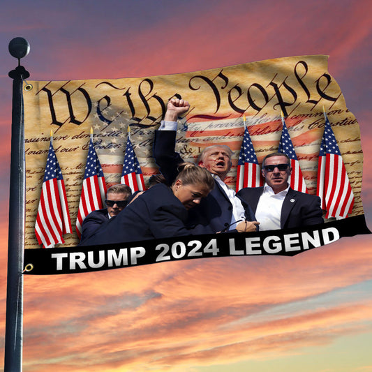 Trump 2024 Legend Flag Gifts For MAGA Supporters Trump Trend Flag