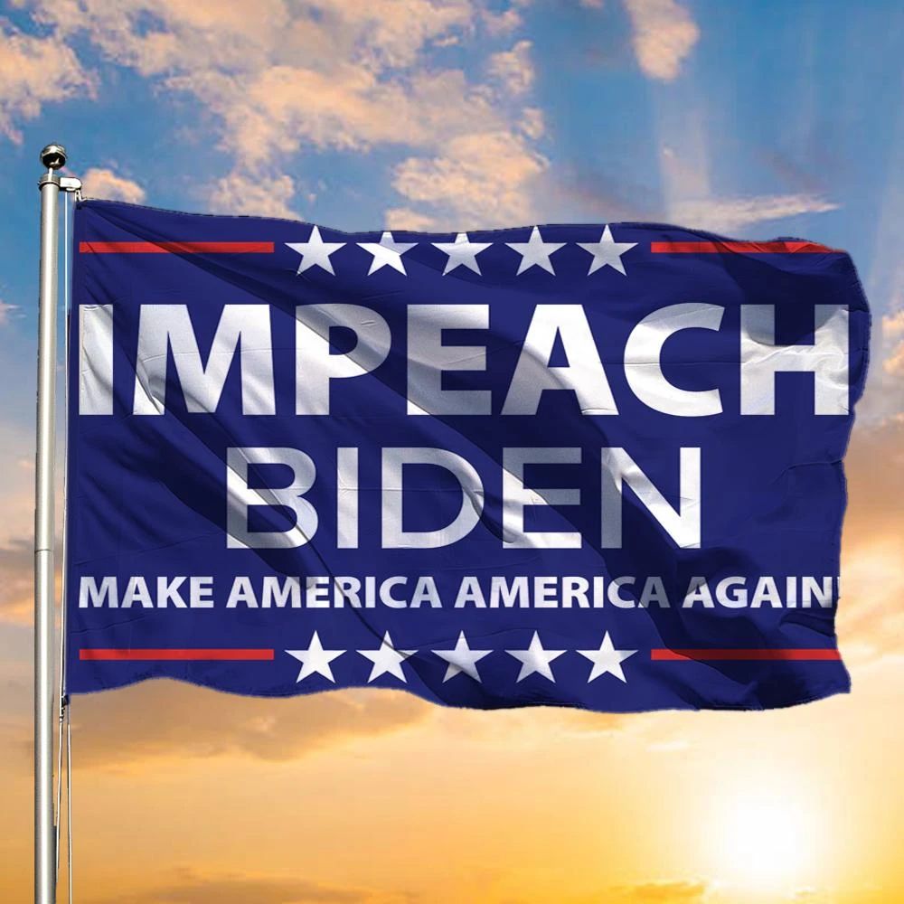 Anti Biden Flag Impeach Biden Make America America Great Again Fuck Biden Fight For Trump Merch