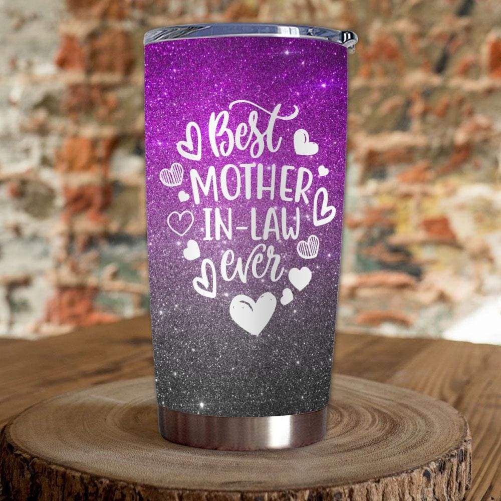 Best Mother In Law Ever Tumbler Glitter