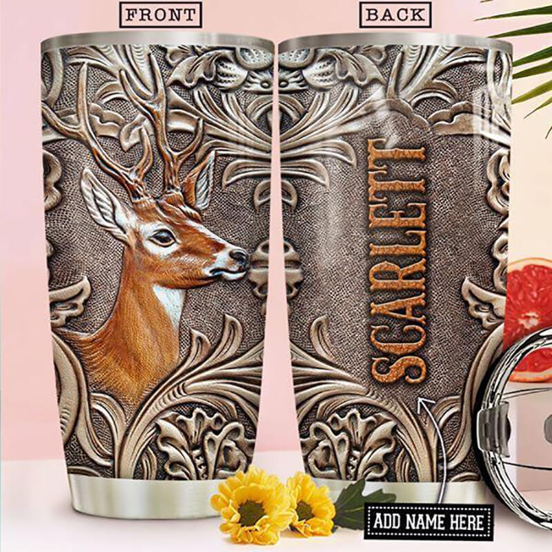 Personalized 20oz Deer Stainless Steel Tumbler