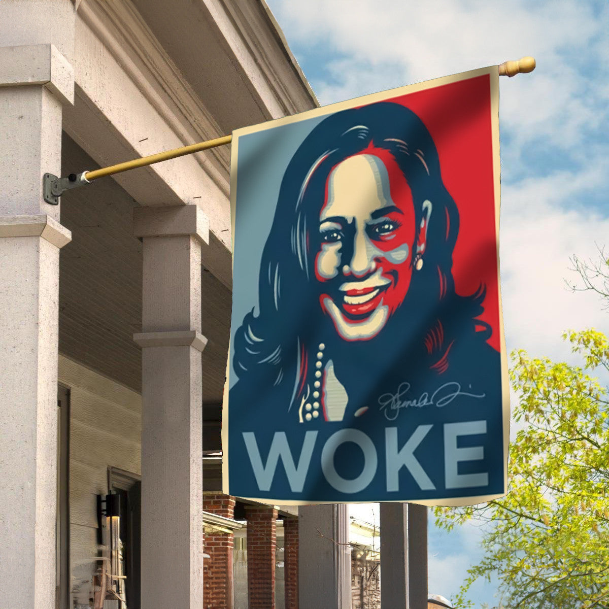 USA Madam MP Kamala Harris Woke Feminism Flag Harris For President Political Flag