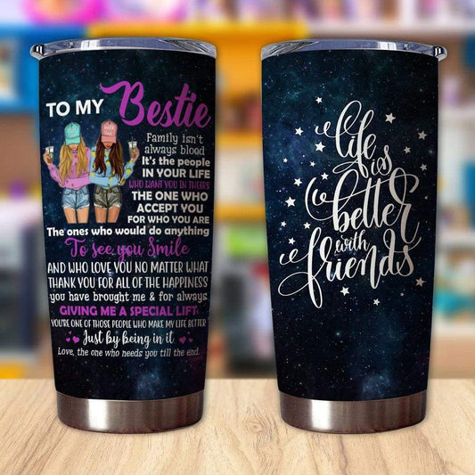 Matching Best Friend Tumblers To My Bestie Tumblers Life Is Better With Friends Tumbler