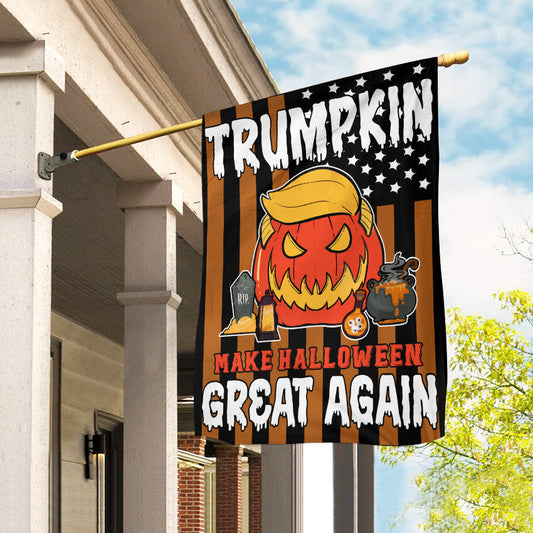 Trumpkin Make Halloween Great Again Flag Funny Trump Scary Outdoor Halloween Decorations