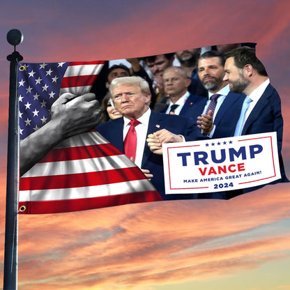 Trump Vance Make America Great Again 2024 Flag Trump Vance American Flag Patriotic Decor