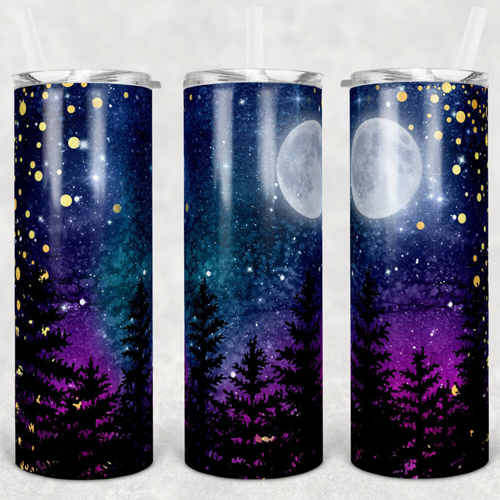 Galaxy Night Sky Skinny Tumbler