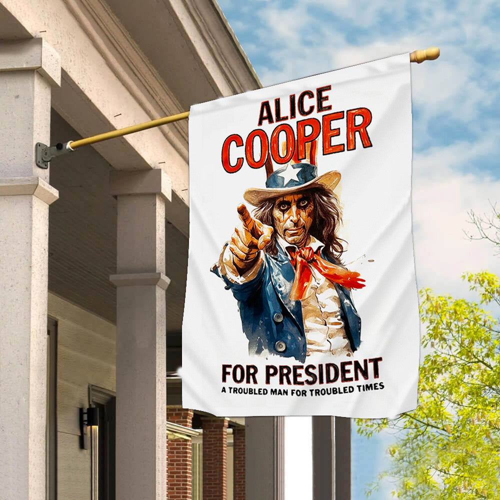 Alice Cooper For President Flag Vote Alice Cooper For President Flag