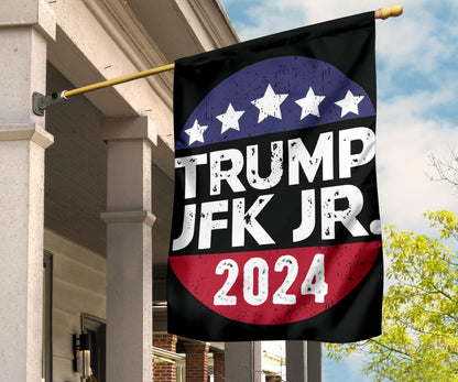 Trump 2024 Jfk Jr Flag American Flag Stars Decorative House Flags Patriot Gifts