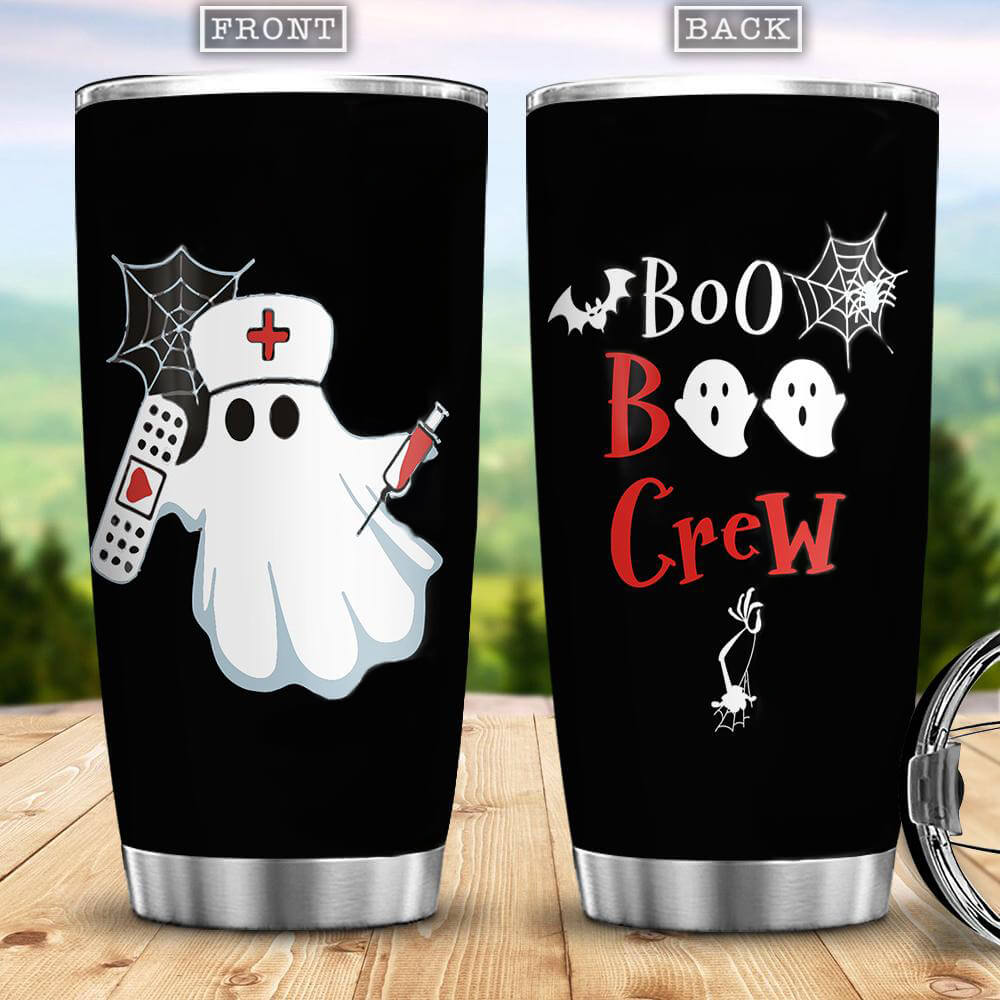 Nurse Tumbler Halloween Gift Boo Boo Crew