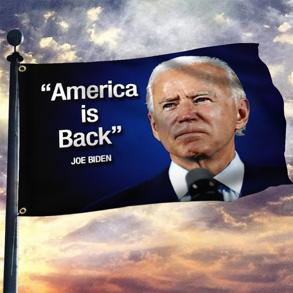 Biden 2024 Flag America Is Back Joe Biden Political Flag 2024 Presidential Election