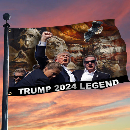 Trump 2024 Legend Flag Donald Trump shooter Shooting Rally Flag Trump Trend Flag