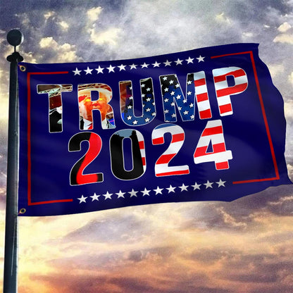 Trump 2024 Flag Donald Trump Salute 2024 Campaign Banner For Sale