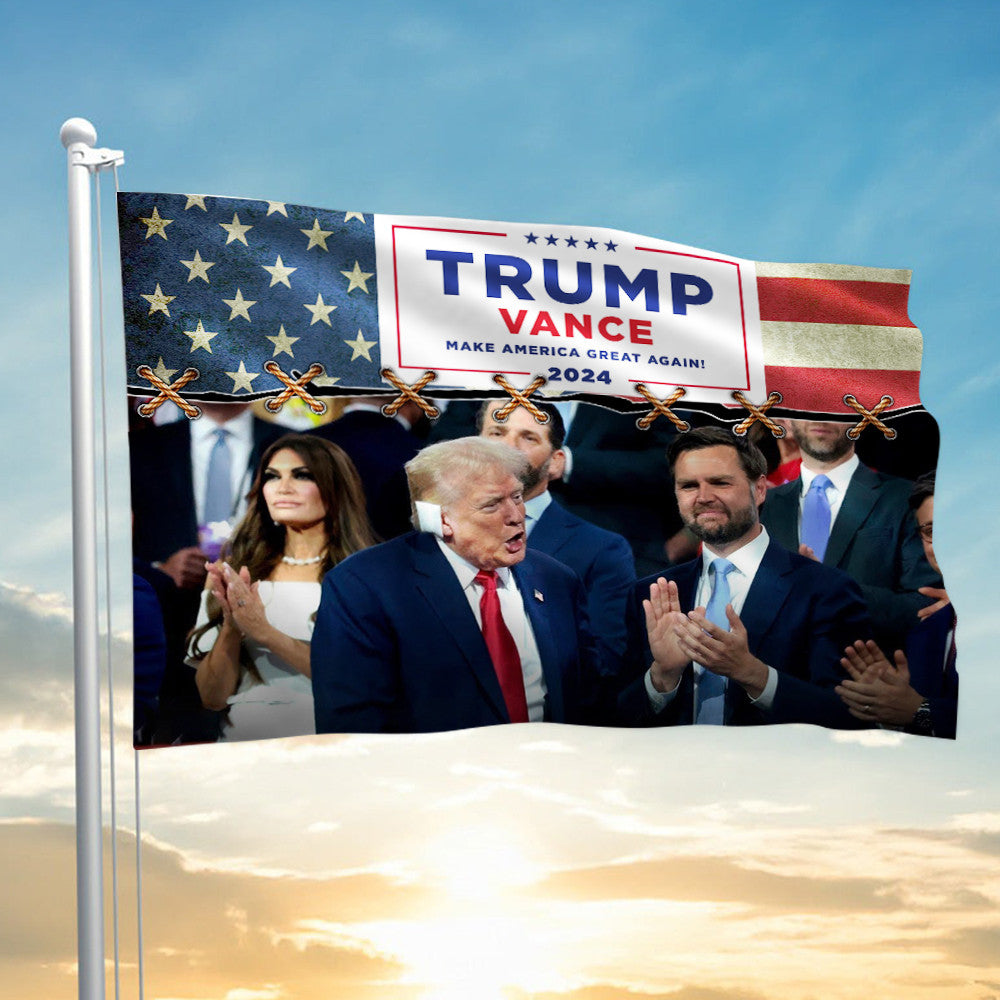 Trump Vance Make America Great Again 2024 Flag USA Patriotic Trump Vance Flag