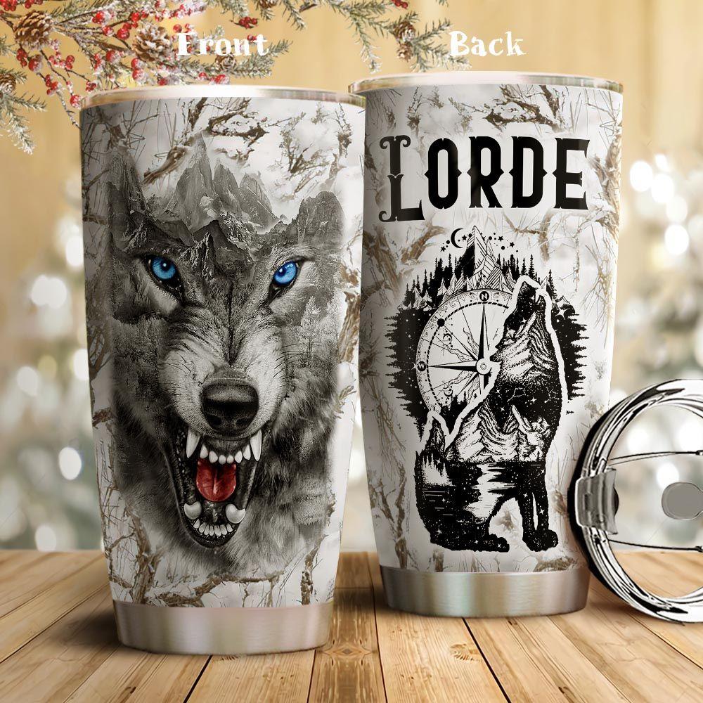 Personalized 20oz Wolf Tumbler