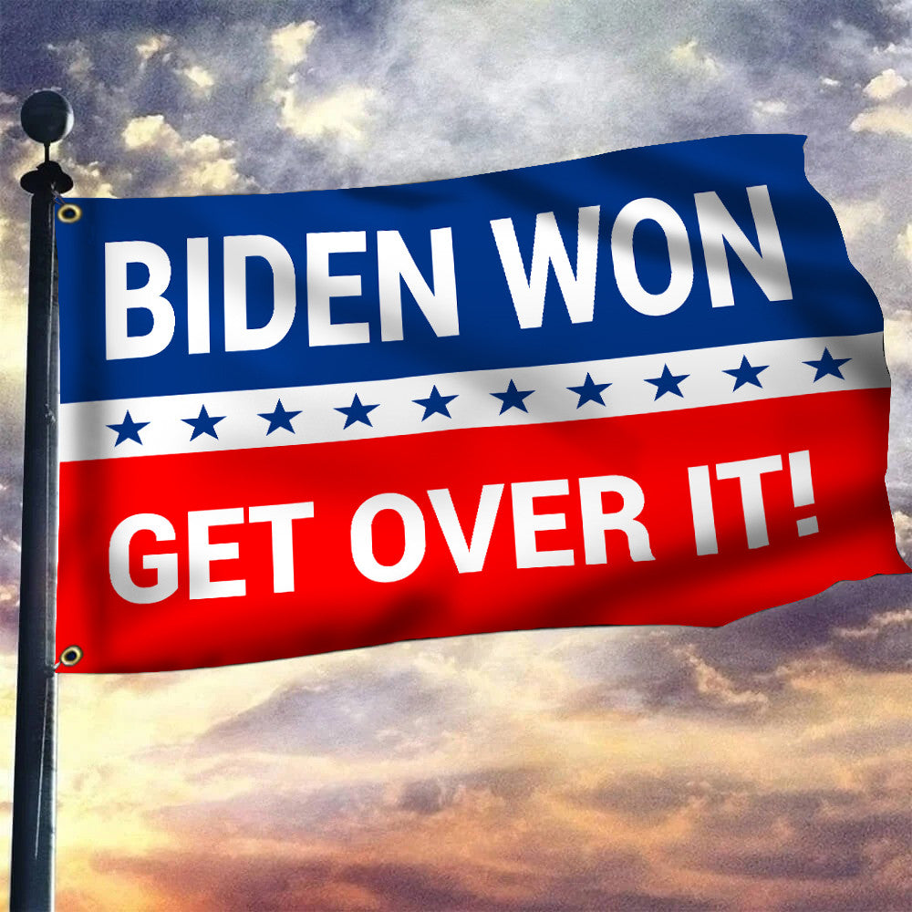 Biden Won Get Over It Flag Vote Joe Biden For President 2024 Merchandise