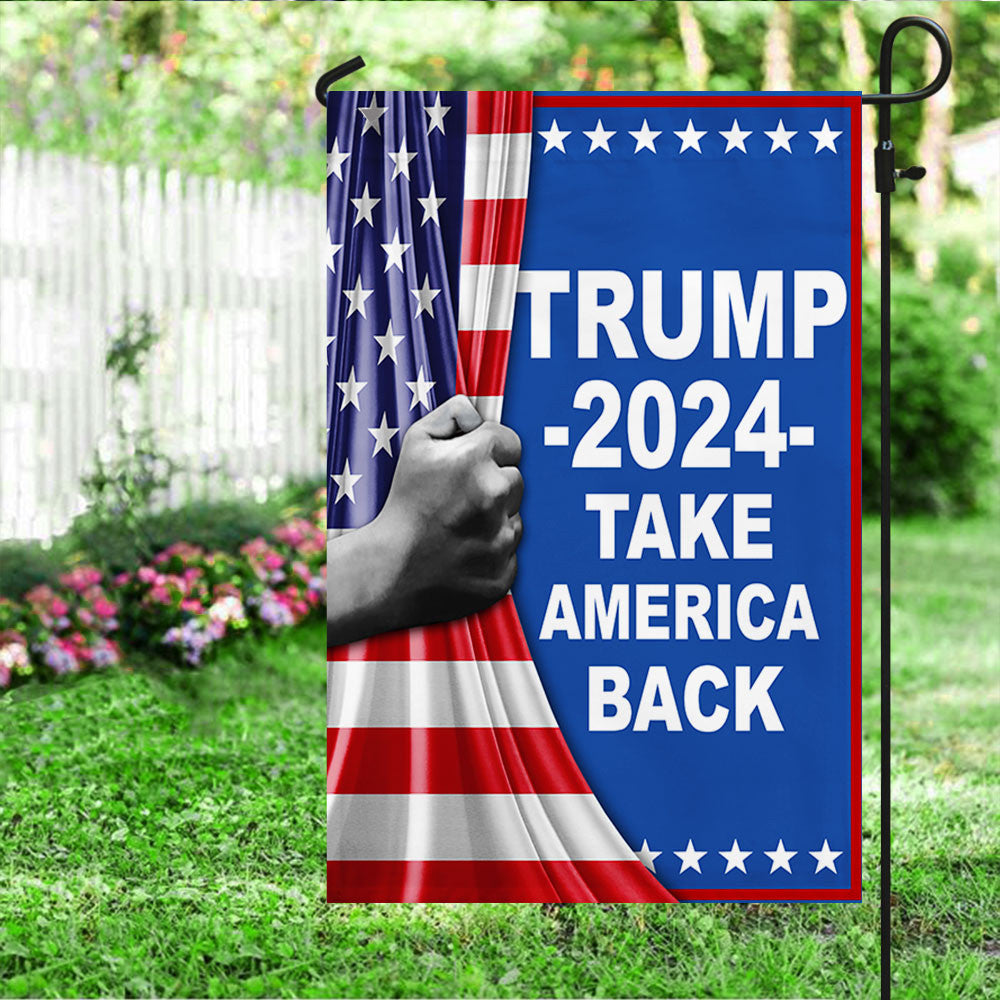 Trump 2024 Take America Back Flag Ultra Maga Vote For Trump Usa Flag President Campaign Merch