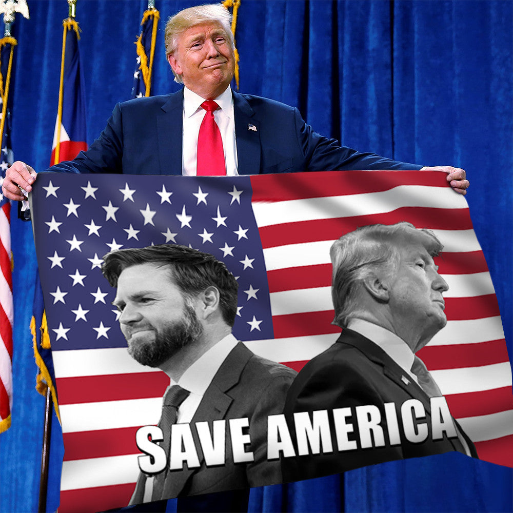 Trump Vance Save America Flag 2024 Trump Campaign Patriotic Flag Indoor Outdoor