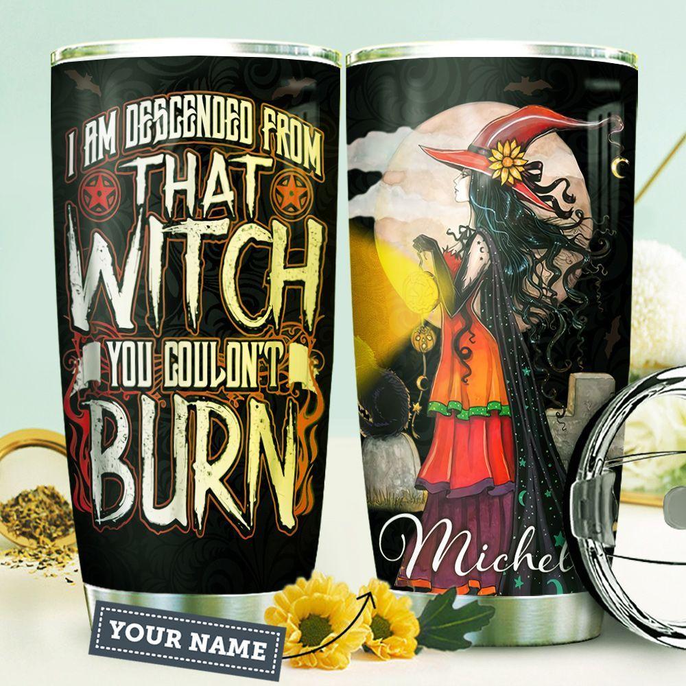 Personalized Halloween Tumbler Witch You Couldnt Burn