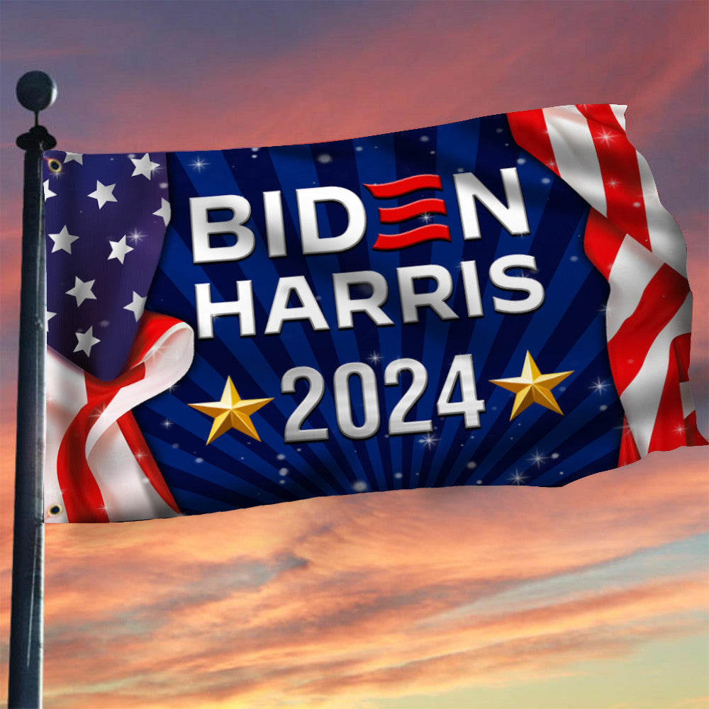 Biden Harris 2024 Flag Re-Elect Joe Biden Running For President 2024 Campaign Flag