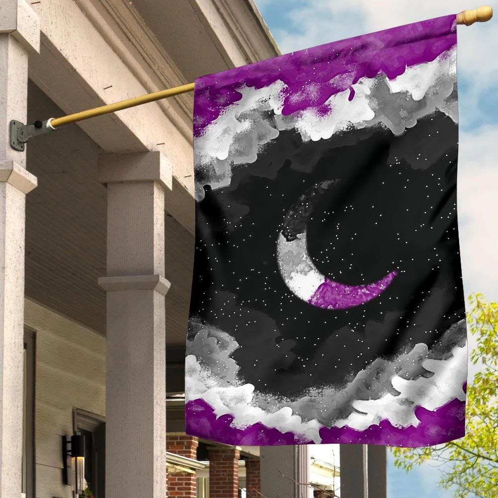 Asexual Flag Night Sky International Asexuality Day LGBT Hanging Decor Ace Flag