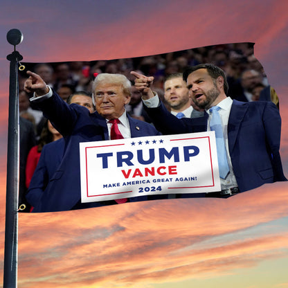 Trump Vance Make America Great Again 2024 Flag Trump Vance MAGA Flag Patriotic Home Decor