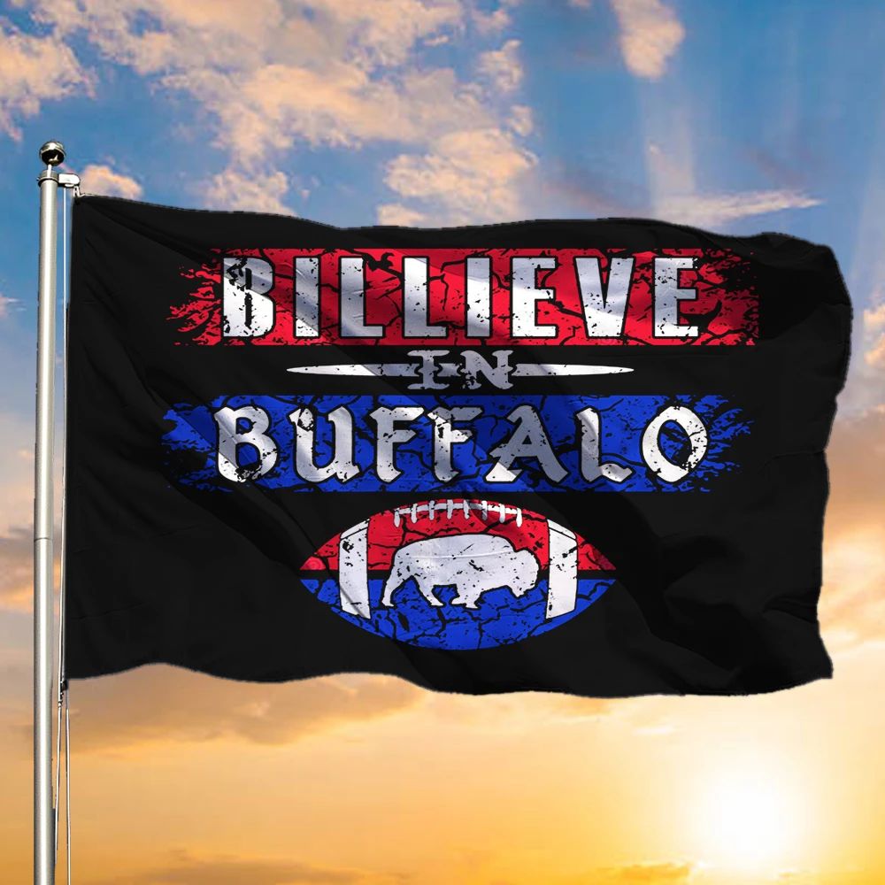 Bills Mafia Flag Billieve In Buffalo Bills Vintage Old Retro Flag For Fan