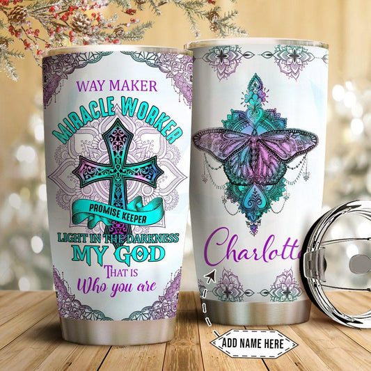 Personalized Jesus Tumbler Way Maker My God That Is Who You Are