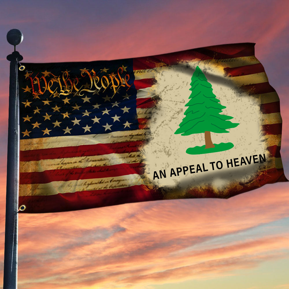 An Appeal To Heaven American Flag Pine Tree Flag We The People Patriot Merch