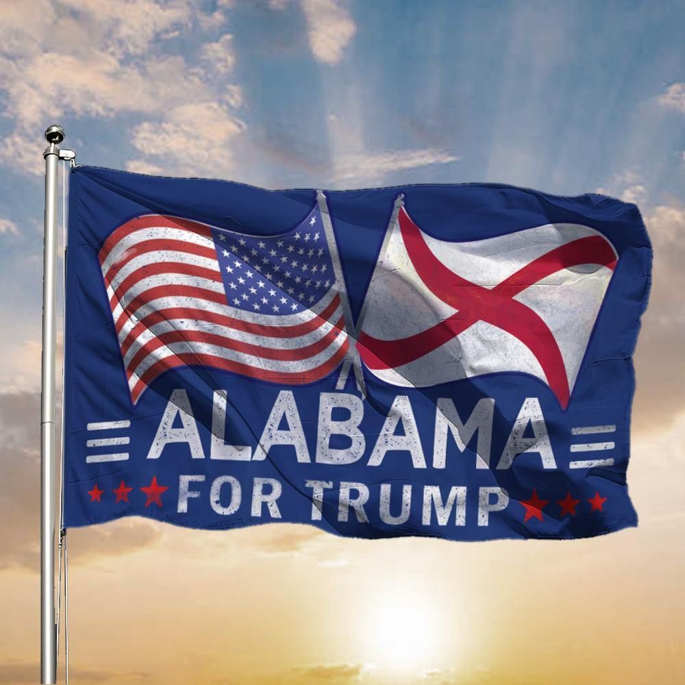 Alabama For Trump 2024 Flag Donald Trump For President Patriotic Flag