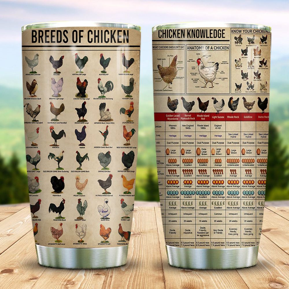 Chicken Lovers Tumbler Breeds Of Chicken