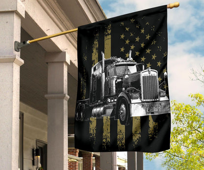 Truck Flag American Flag Indoor Outdoor Decor Gift Ideas For Trucker Truck Drivers