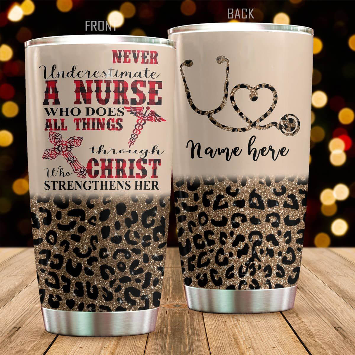 Personalized Nurse Tumbler Never Underestimate A Nurse