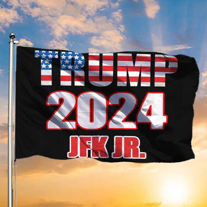 Trump 2024 Jfk Jr Flag Patriotic Garden Flags Holiday Decor Best American Flag For House