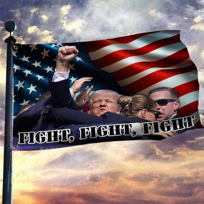 Trump Shooter Fight Flag President Trump Shooting Flag Gifts For Republicans