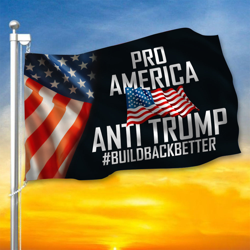 Biden Pro America Anti Trump #BuildBackBetter Flag Joe Biden 2024 Build Back Better