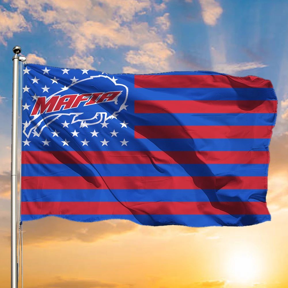 Bills Mafia Flag Buffalo Bills Mafia Sport Flag Indoor Outdoor Hanging