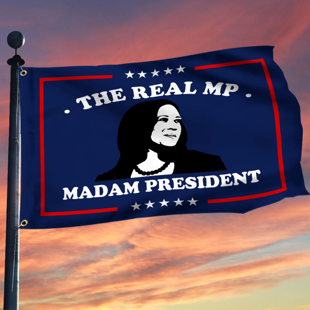 The Real MP Madam President Kamala Harris Flag Kamala Harris For President 2024 Flag