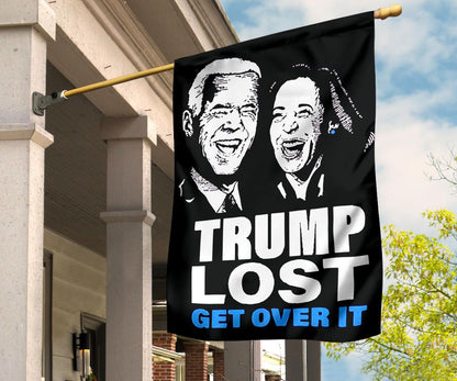 Trump Lost Lol Flag Trump Lost Get Over It Biden Harris Merchandise Funny Anti Trump