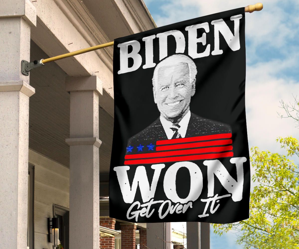 Biden Won Get Over It Flag Trump Lost Lol Flag Loser Trump Biden Harris Merch