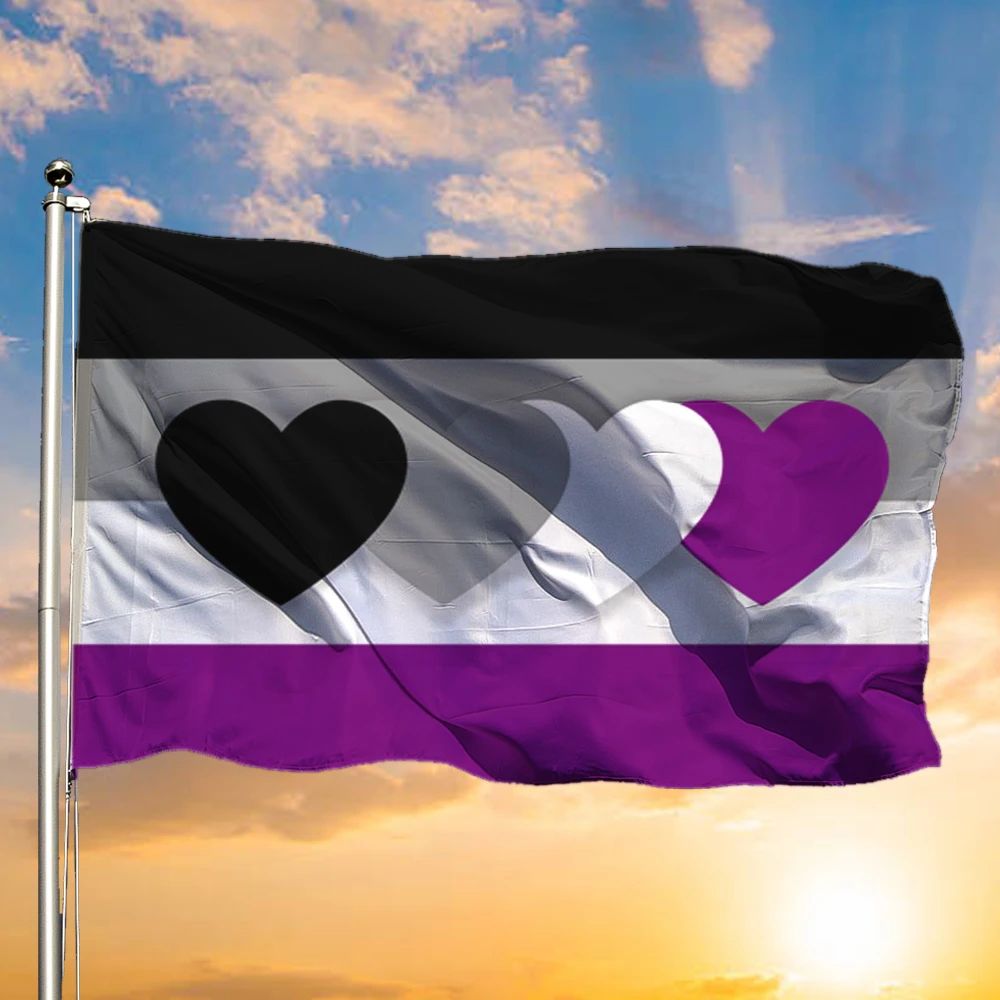 Asexual Flag International Asexuality Day LGBT Merch Ace Flag Asexual Pride Flag